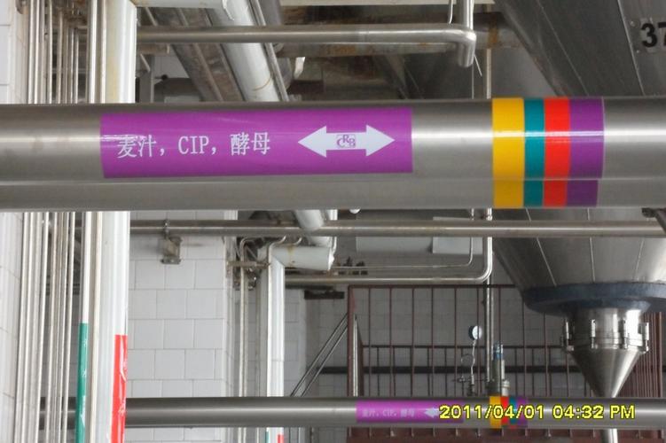 【啤酒厂管道标识 天然气管道标识 工厂管道标识 管道标识】价格,厂家
